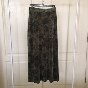 C. C. outlaw velour maxi skirt